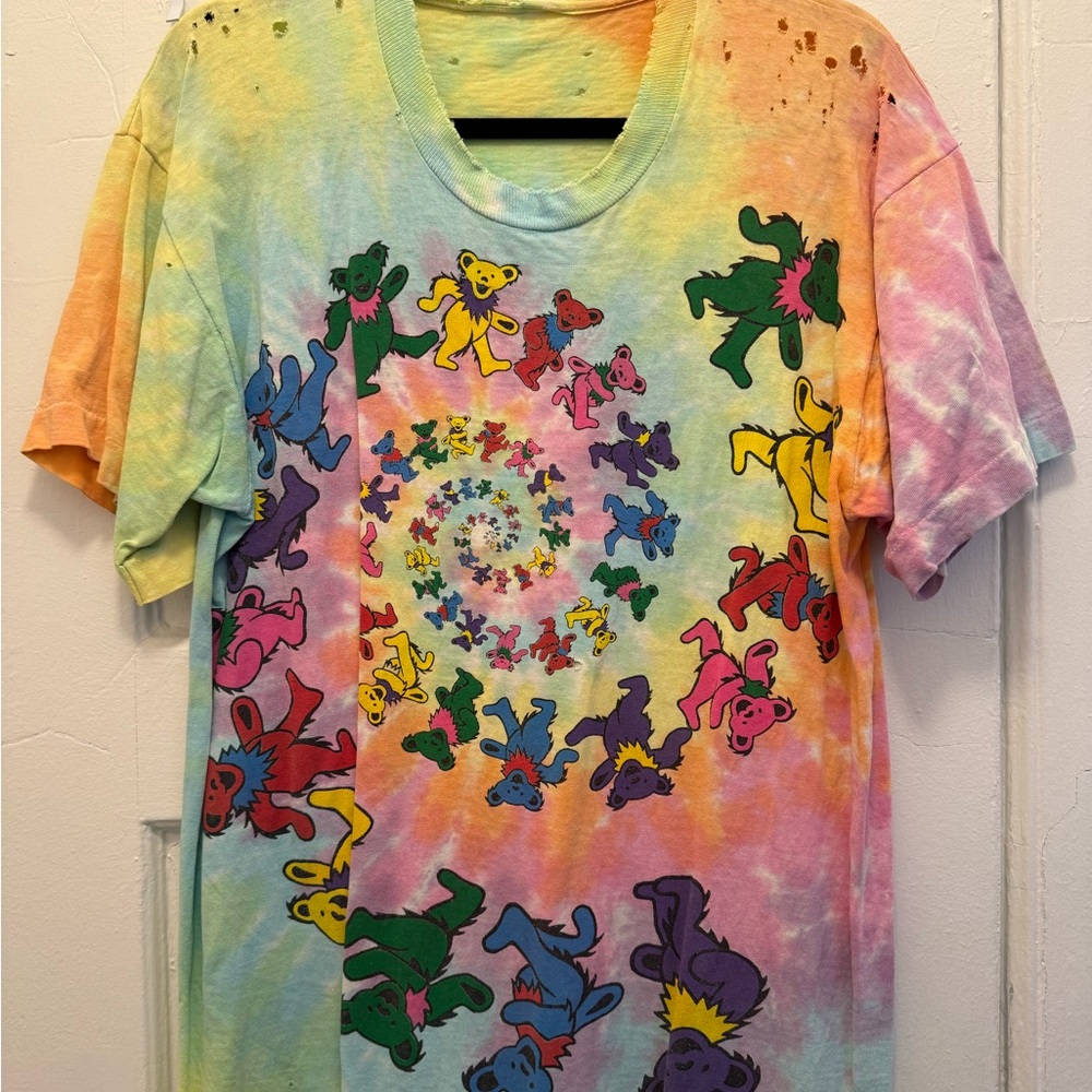 Vintage Colorful Tie-Dye Grateful Dead Shirt